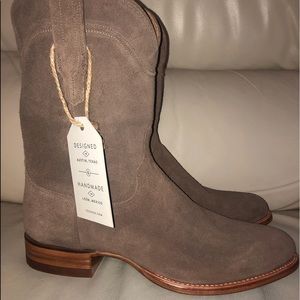 Tecovas Men’s Suede Boots, New With Tag SZ: 10-1/2